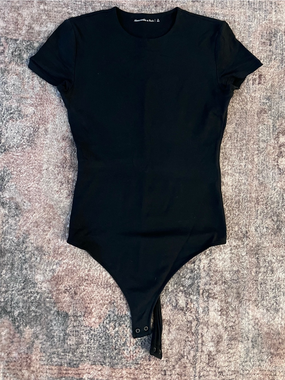 Abercrombie Women’s Short Sleeve Black Bodysuit